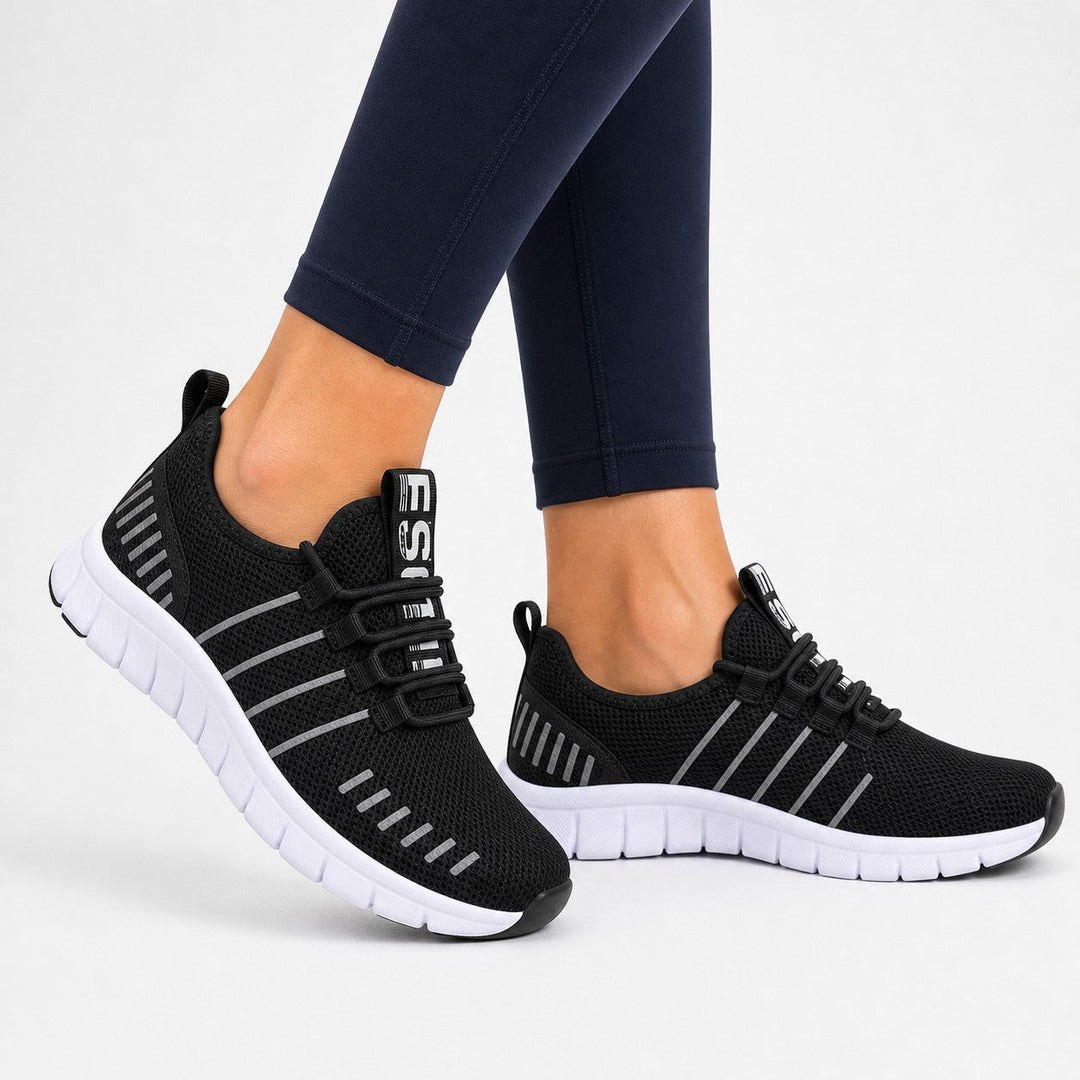 Comfortable women's walking shoes, lightweight & supportive for daily outdoor activities.