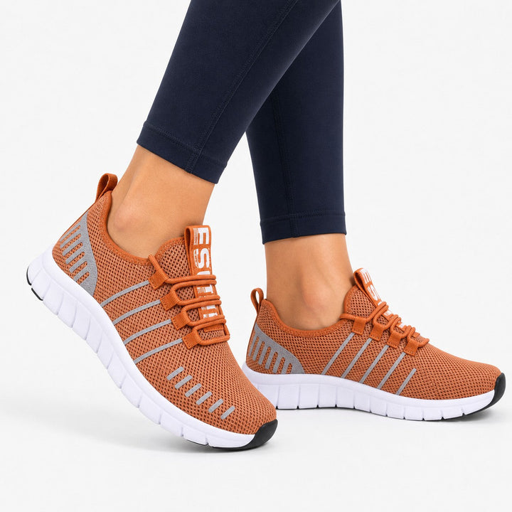 Supportive women's vibrant walking shoes, comfortable & lightweight for daily outdoor comfort.