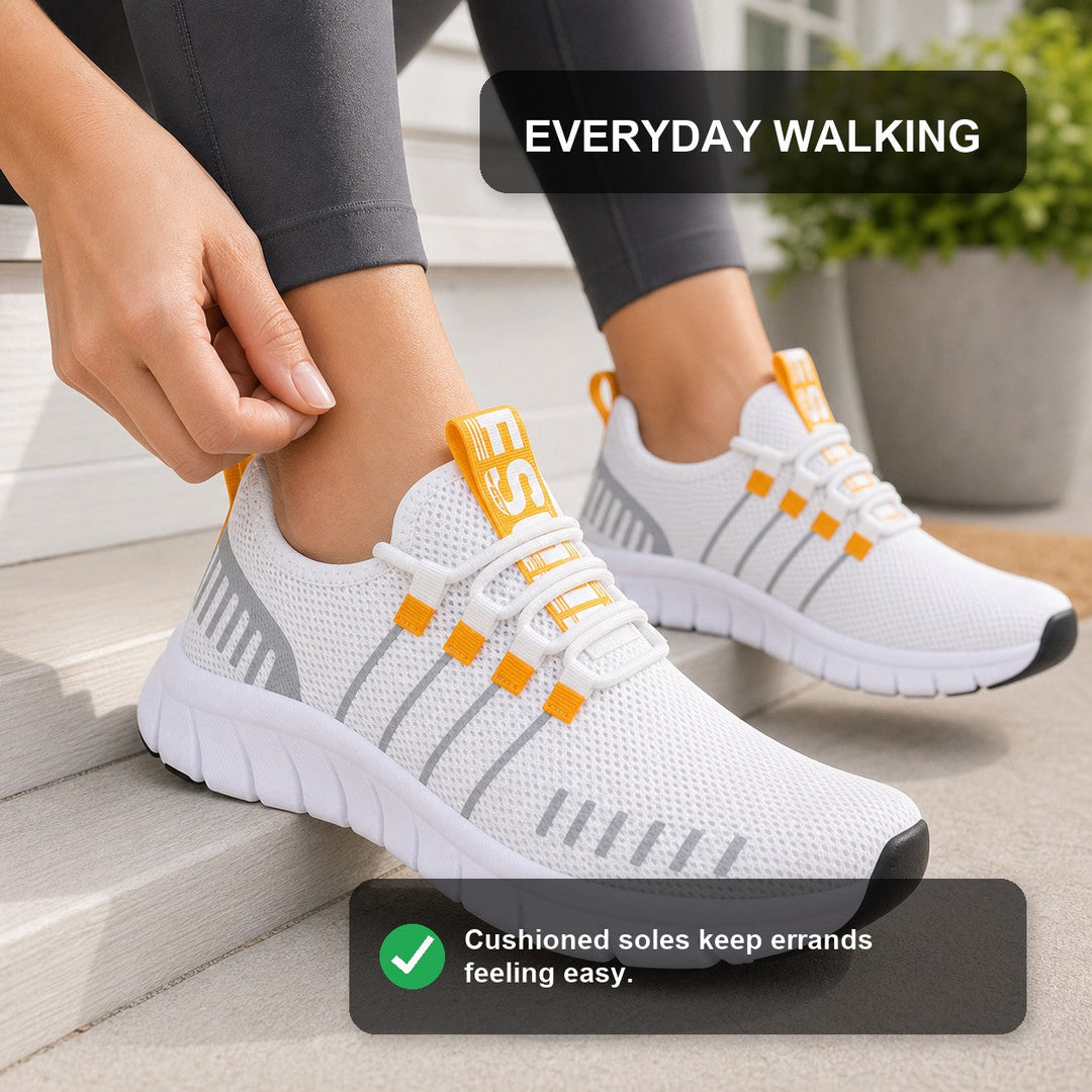 Everyday women's walking shoes, vibrant, comfortable & lightweight for daily outdoor wear.