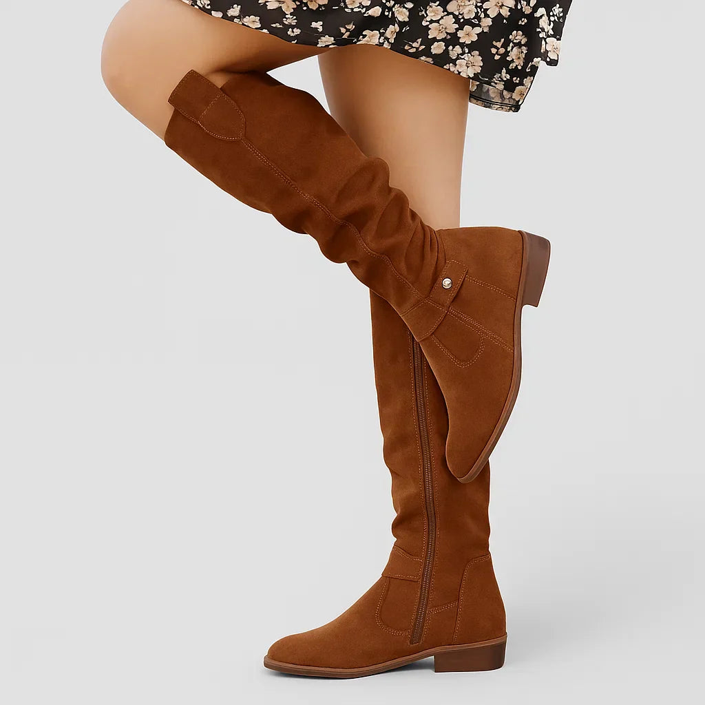 Side view of women's supportive ankle boots, designed for orthopedic comfort.