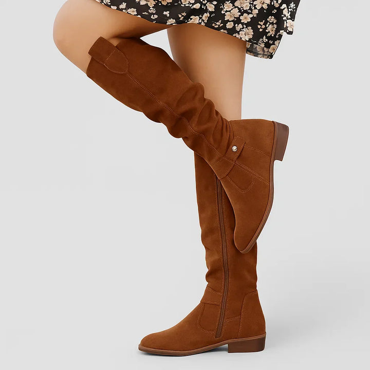 Side view of women's supportive ankle boots, designed for orthopedic comfort.