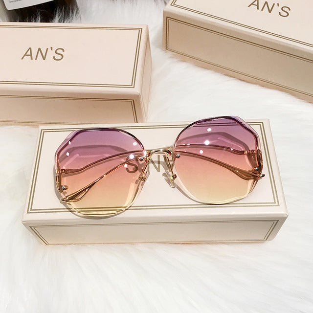 Trendy women's ombre boho sunglasses. UV protected gradient lenses for ultimate eye protection & fashion accessory.