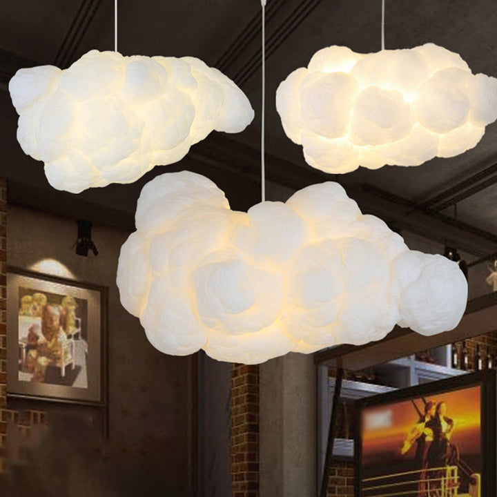 Stylish double shade pendant light, contemporary white ceiling lamp for modern interior design.