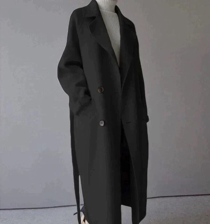 Warm women's long winter coat designed for ultimate comfort and protection against cold weather.