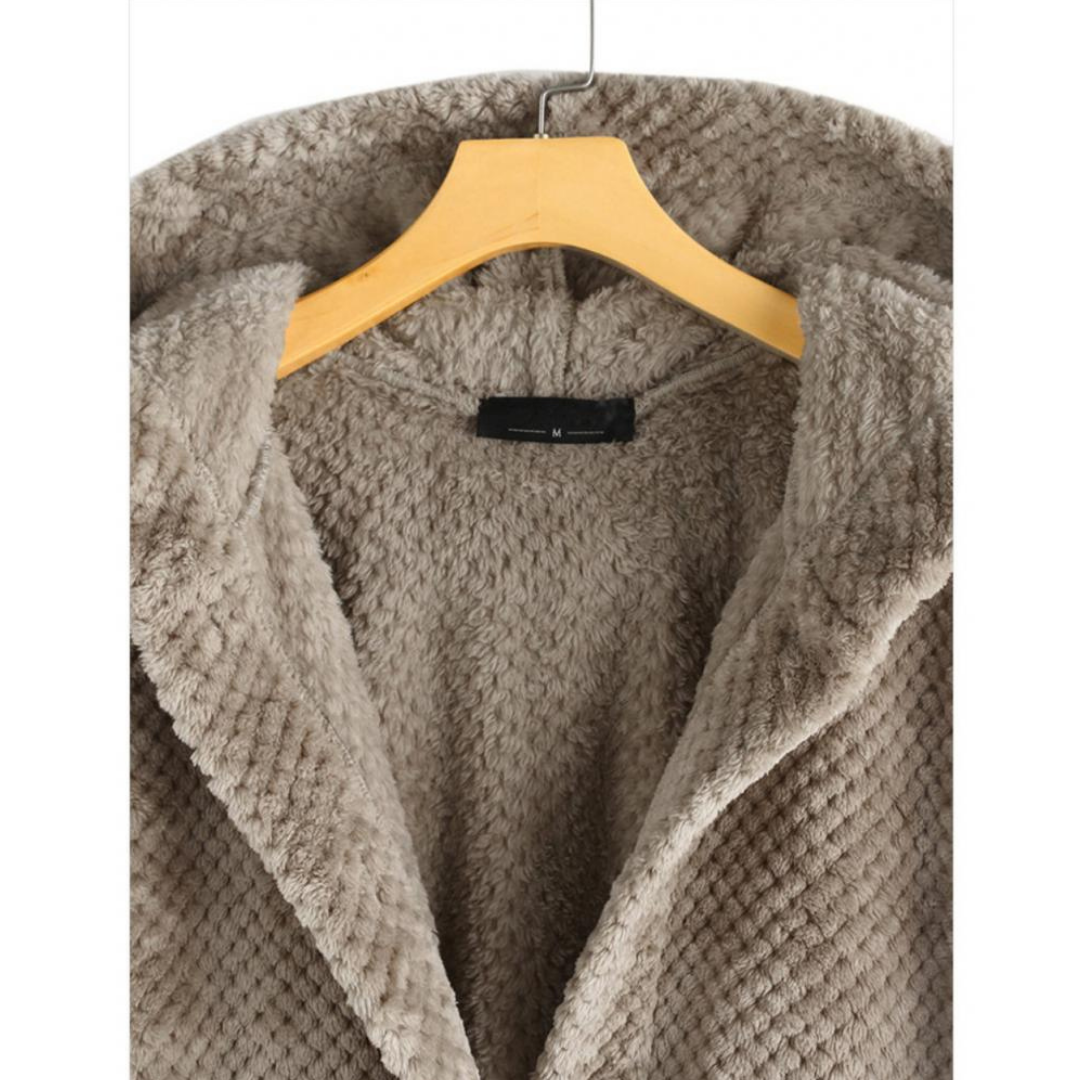 All-season women's FleeceLux hooded jacket, comfortable and stylish for versatile layering and outerwear.