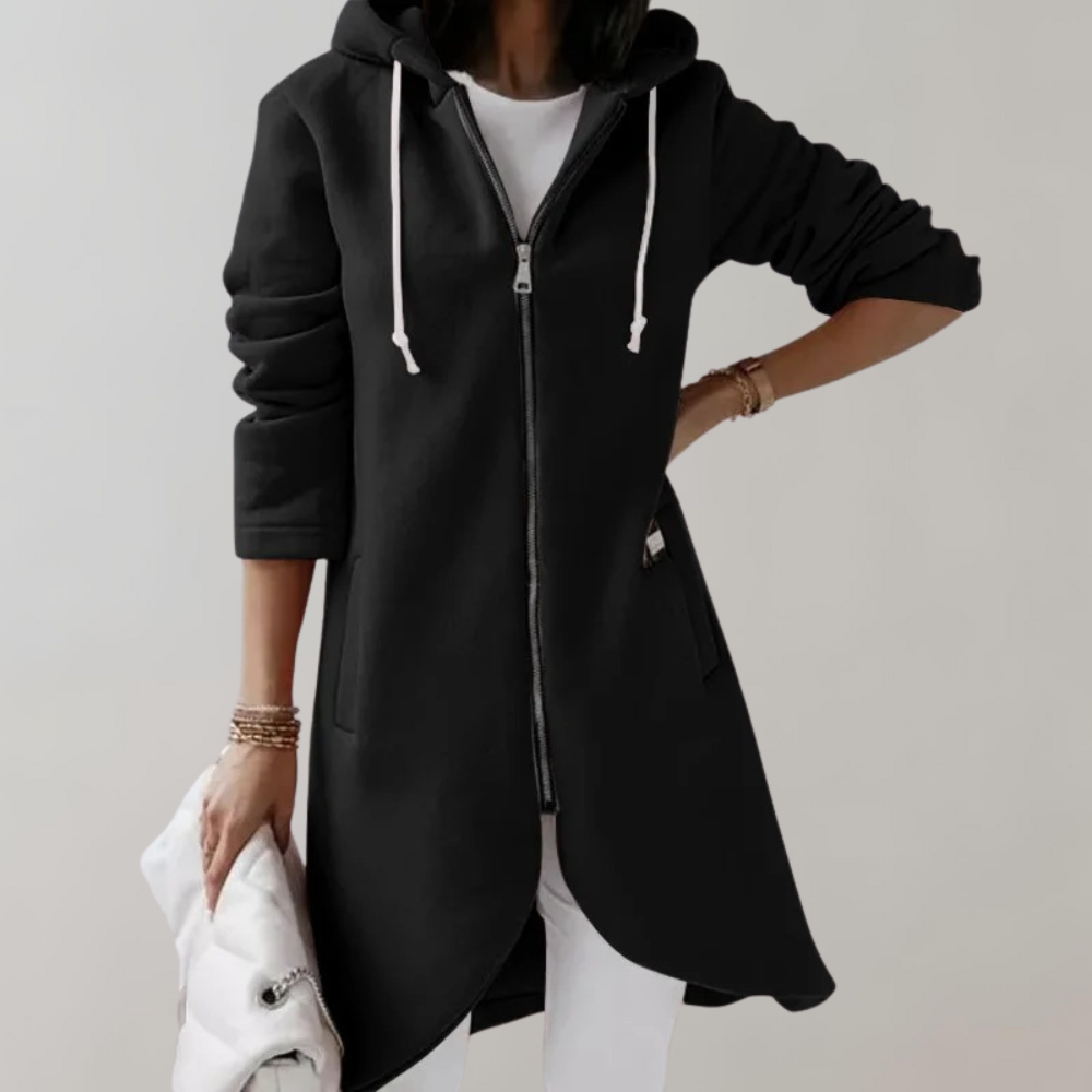 Stylish Elara women's cardigan, perfect for layering. Comfortable knit, versatile for casual chic or elegant occasions.