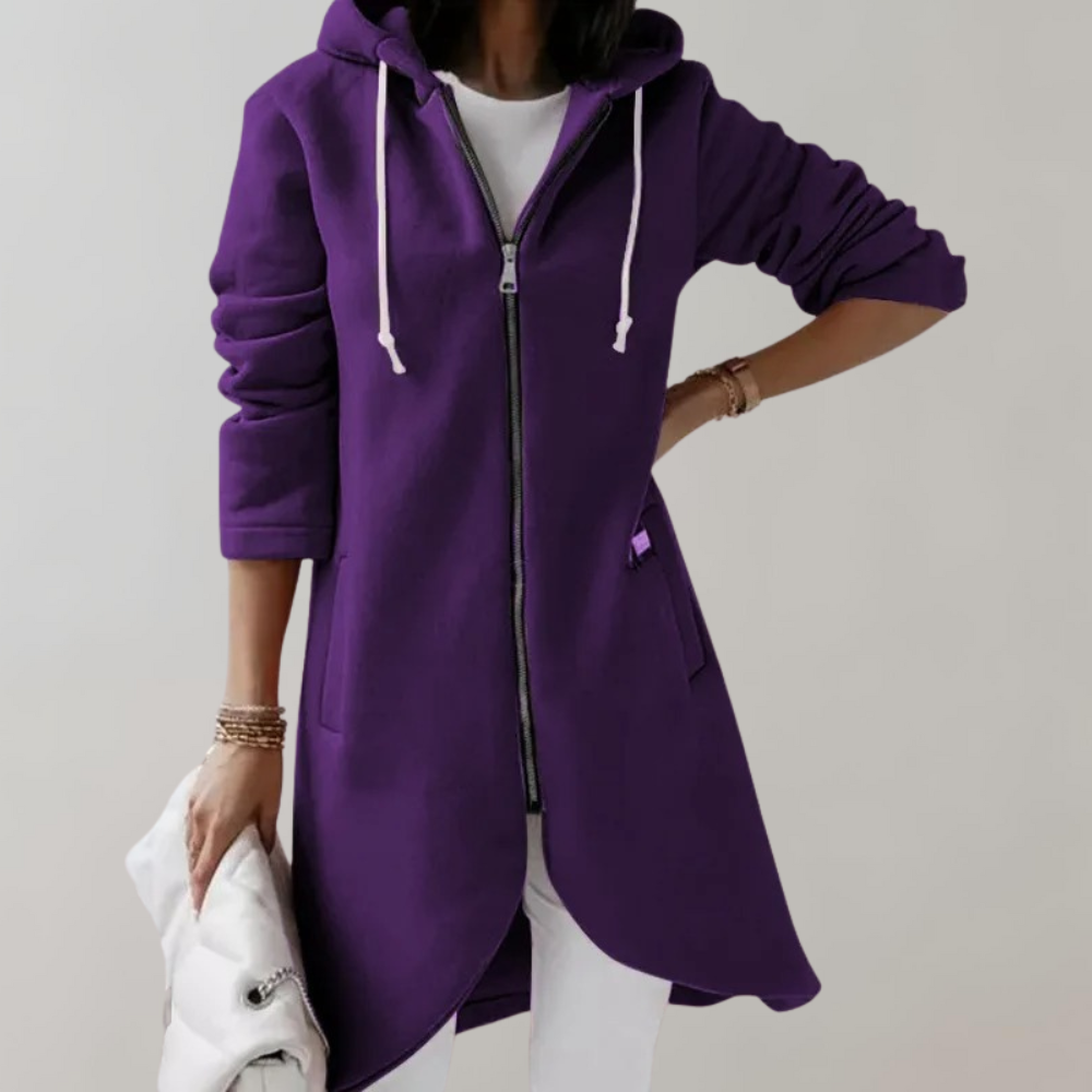 Elara women's long sleeve cardigan. Stylish & comfortable knit sweater, versatile fashion apparel for elegant outerwear.