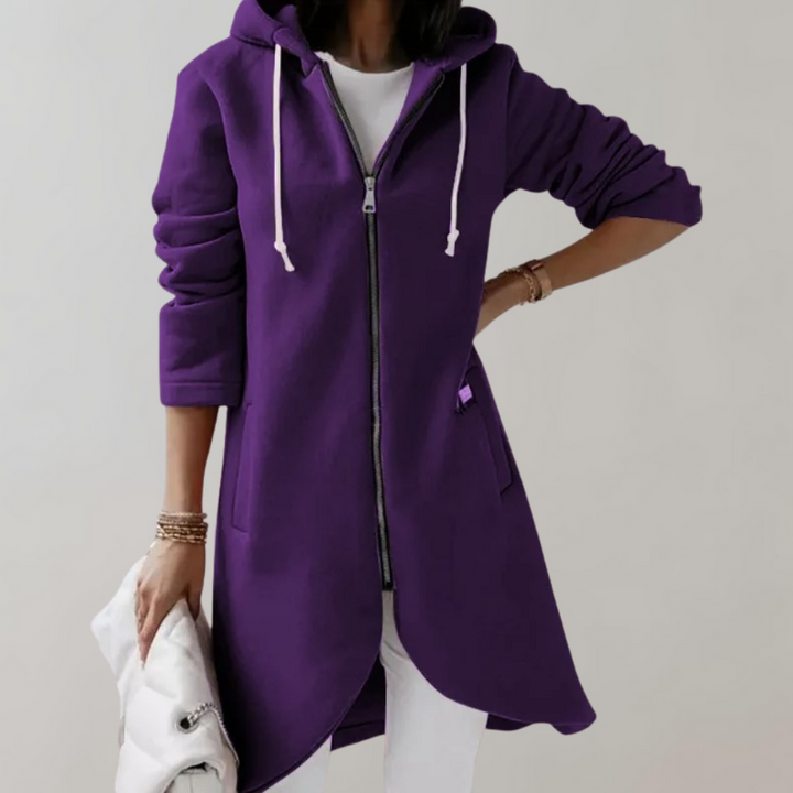 Elara women's long sleeve cardigan. Stylish & comfortable knit sweater, versatile fashion apparel for elegant outerwear.