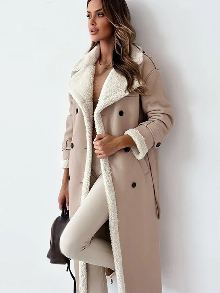 Versatile Seraphina long women's winter coat. Elegant outerwear for stylish warmth in cold weather.