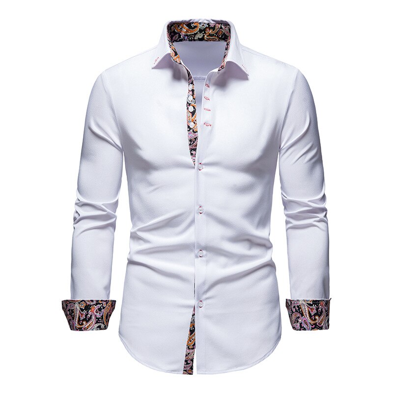 Men's Arvid stylish slim fit button-down shirt. Perfect long sleeve collared dress shirt for men's fashion.