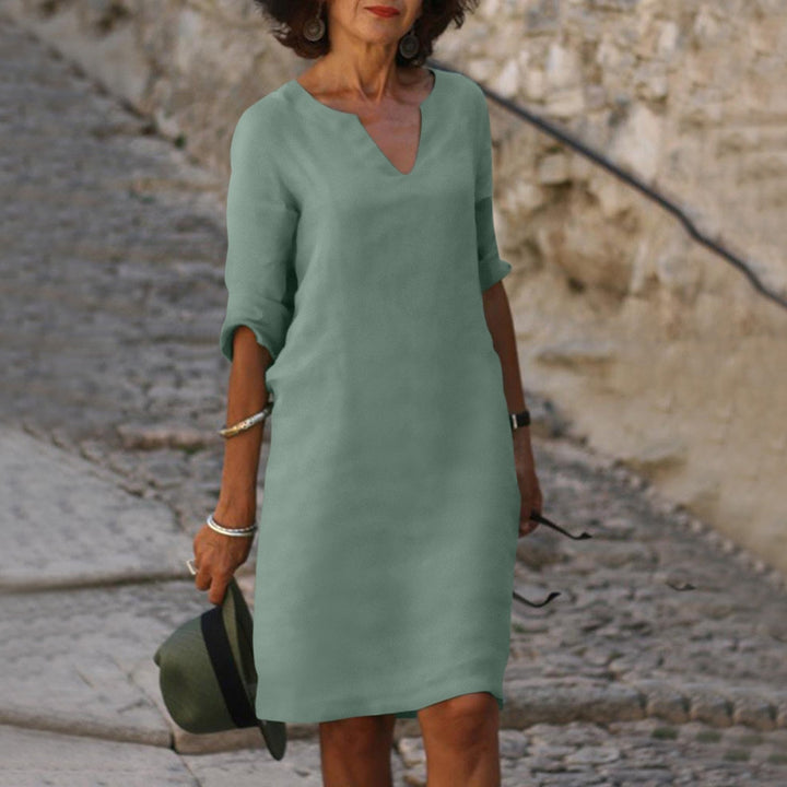 Chic women's floral Sofia summer dress, a versatile and comfortable fashion statement.