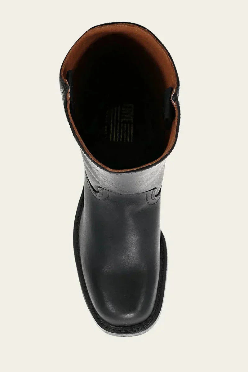 Side view of chic women's ankle boots, supportive and comfortable for all-day wear.