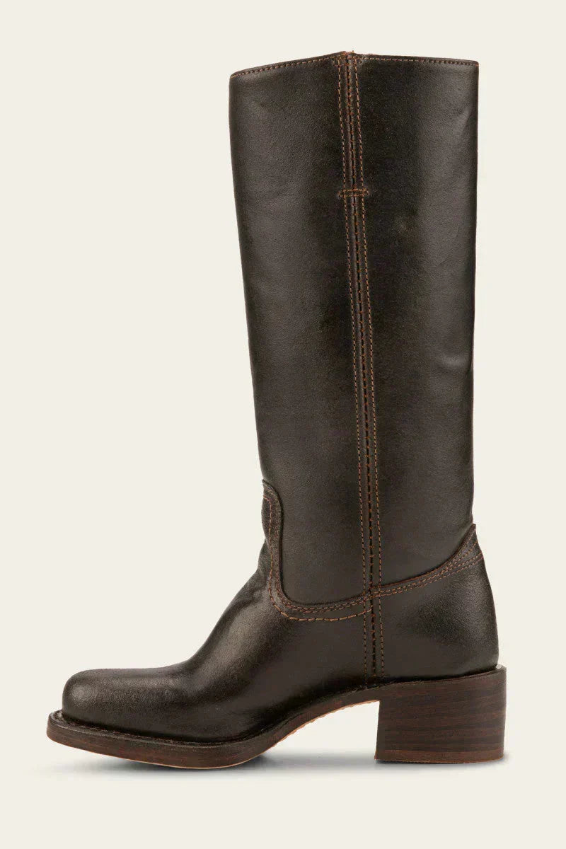 Back view: Stylish women's ankle boots, perfect for fall winter fashion with a sleek design.