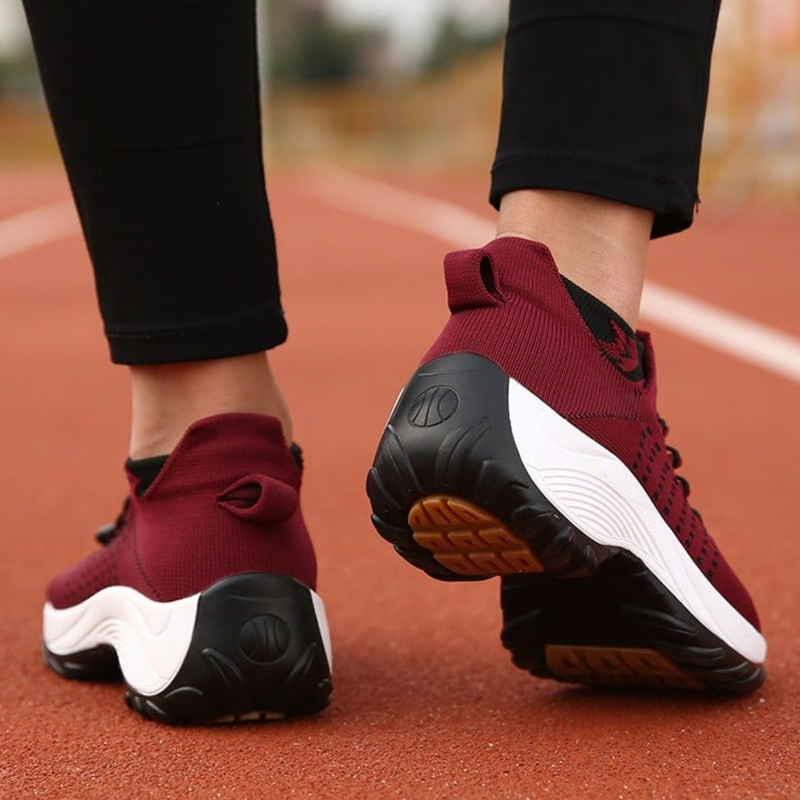 Lightweight and breathable women's comfort shoes for summer.