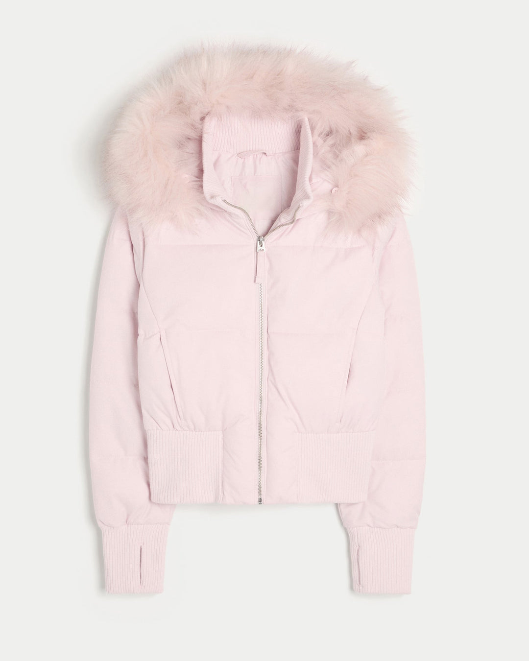 Versatile women's hooded jacket in a cropped quilted style, available in pink, black, and white.
