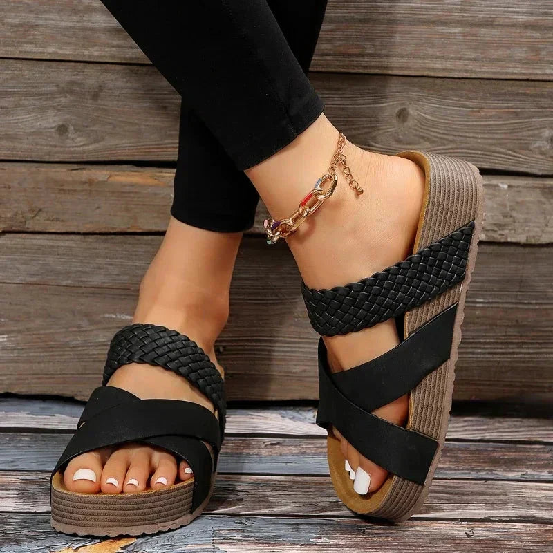 Women's walking sandals, orthopedic design with superior arch support for foot pain relief & comfort.