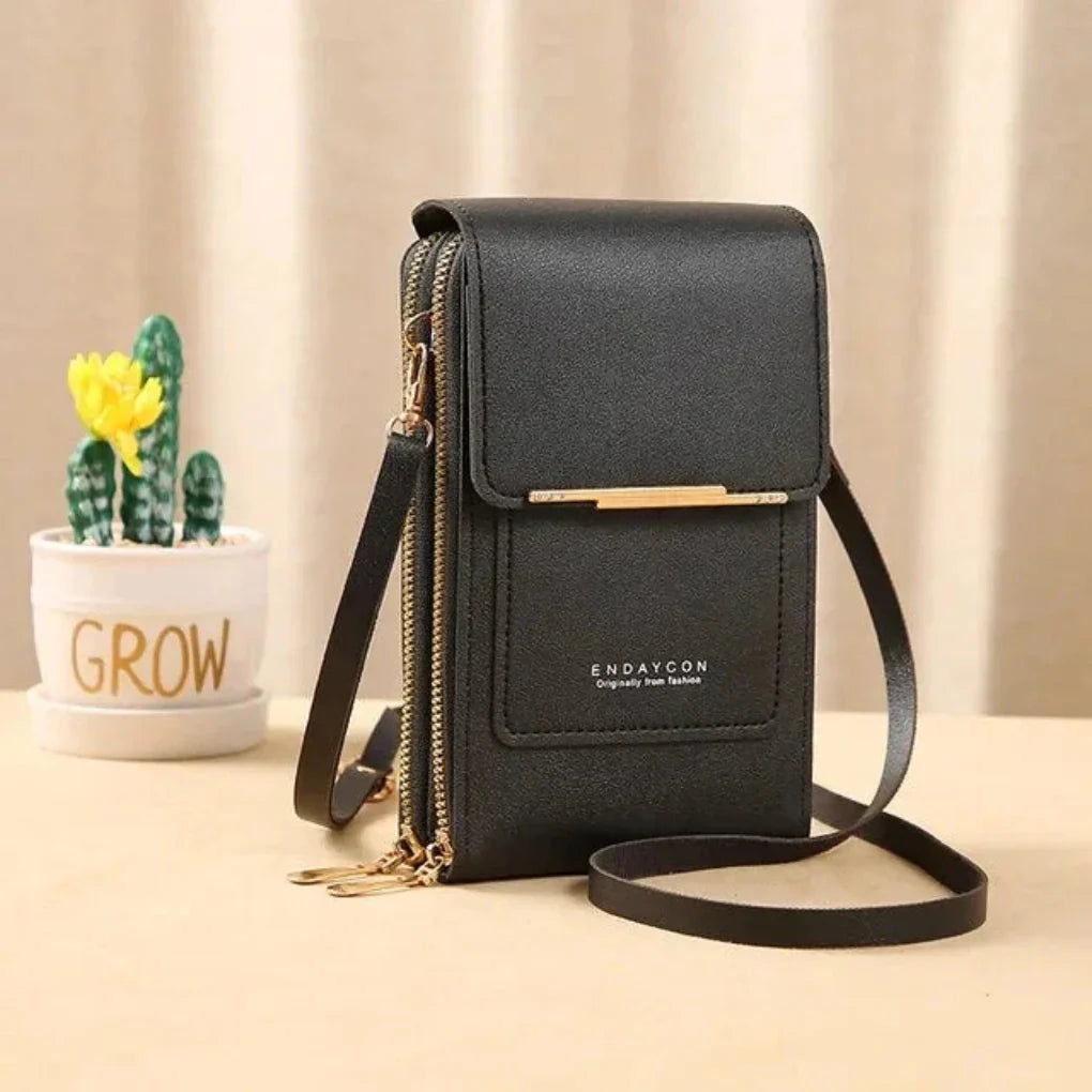 Stylish women's touch screen shoulder bag, perfect phone purse & crossbody for daily essentials & travel.