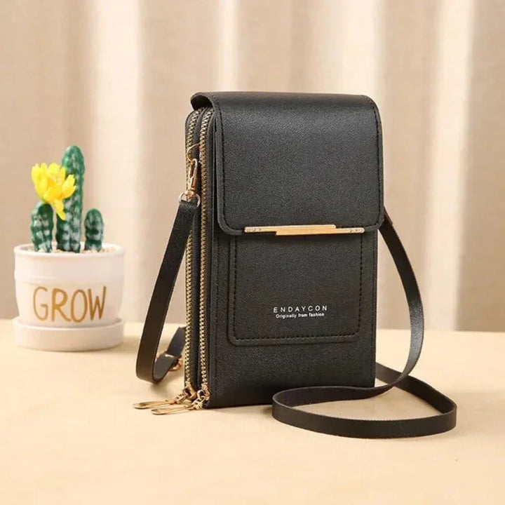 Stylish women's touch screen shoulder bag, perfect phone purse & crossbody for daily essentials & travel.