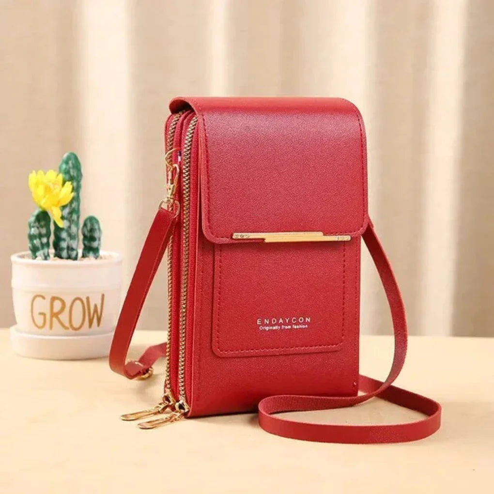 Fashionable touch screen shoulder bag for women. A smart phone purse & crossbody for on-the-go style.