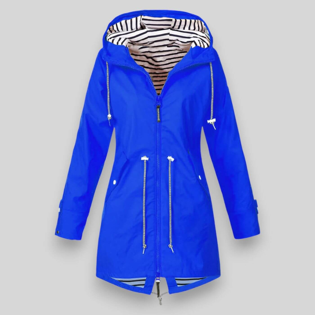 Versatile casual wear: women's stylish waterproof jacket with hood.