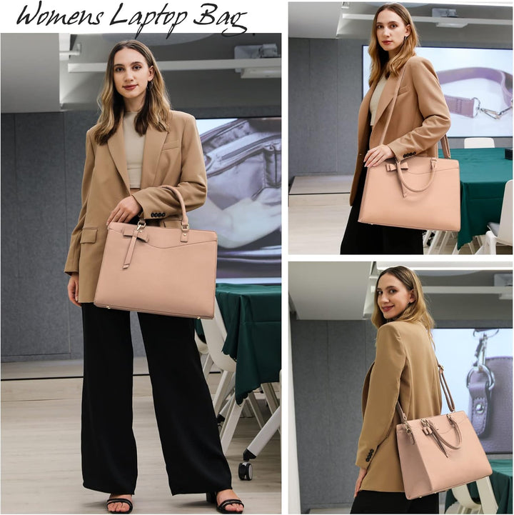 Contemporary women's tech bag, featuring waterproof PU leather construction