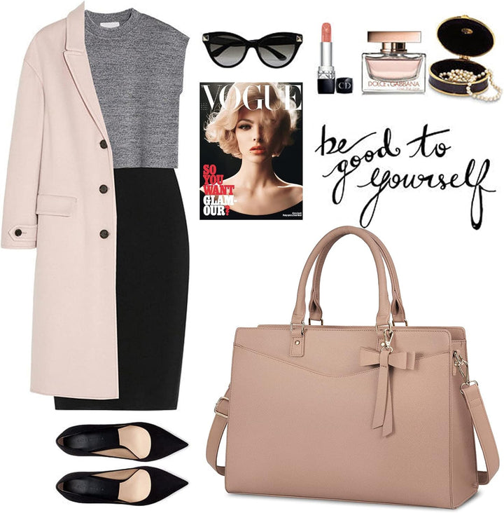 Chic and practical laptop tote, designed for on-the-go women