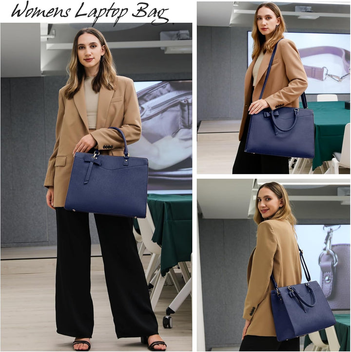 Functional work tote with a multi-pocket layout for ultimate organization