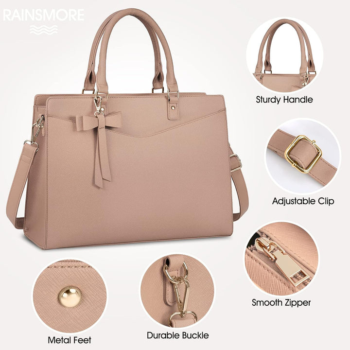 Durable women's laptop tote bag, built for commuters and busy professionals