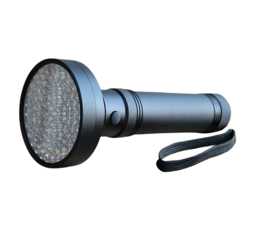 Durable aluminum alloy UV flashlight, perfect for scorpion hunting & stain finding.