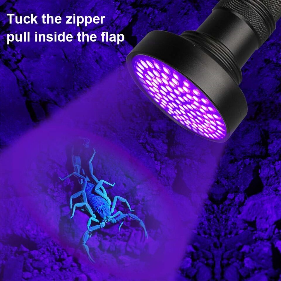 Powerful UV blacklight flashlight, a universal tool for pet stains & security inspections.