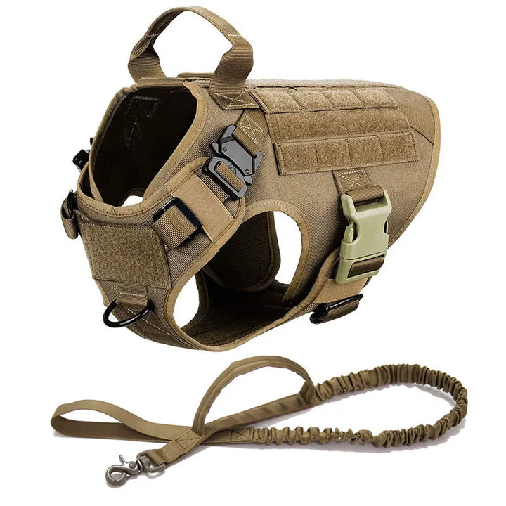 Adventure-ready no-pull dog harness. Tactical design for K9s & active pet training.