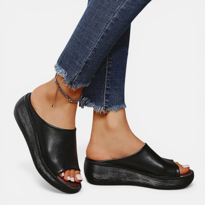 Pair of Tahnee women's orthopaedic slip-on sandals, ready for casual everyday comfort and support.