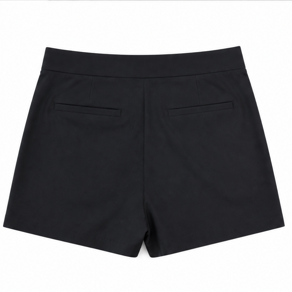 Lightweight women's high-waisted summer shorts with pockets, essential for warm weather.