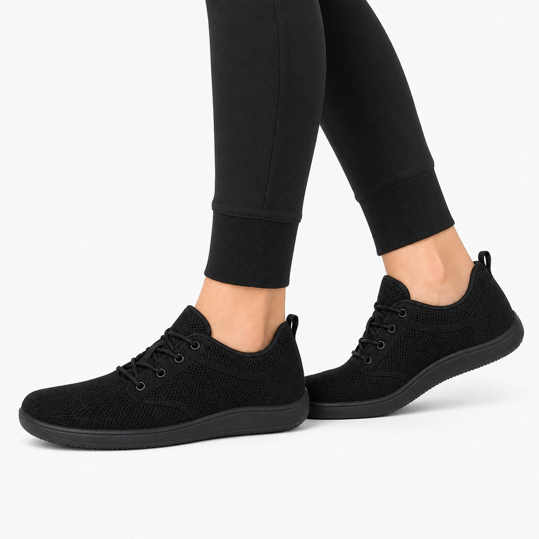 Women's wide fit comfort shoes, ideal for natural walking, active travel, and daily wear.