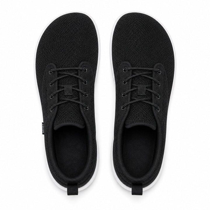 Side view of women's wide fit comfort shoes, showcasing a flexible sole and roomy toe.