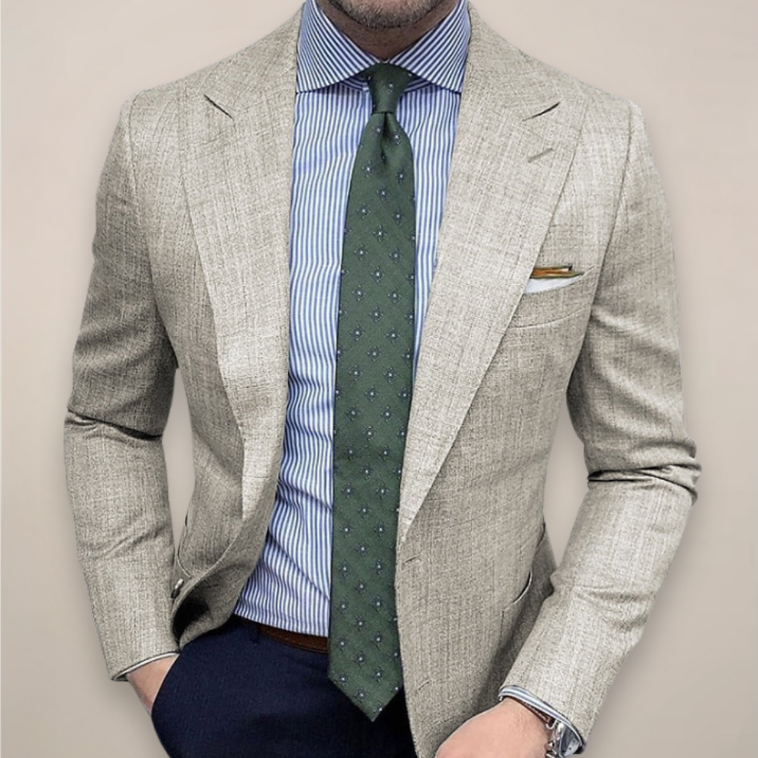 Men's textured sport coat, a tailored blazer perfect for achieving a polished smart-casual look.