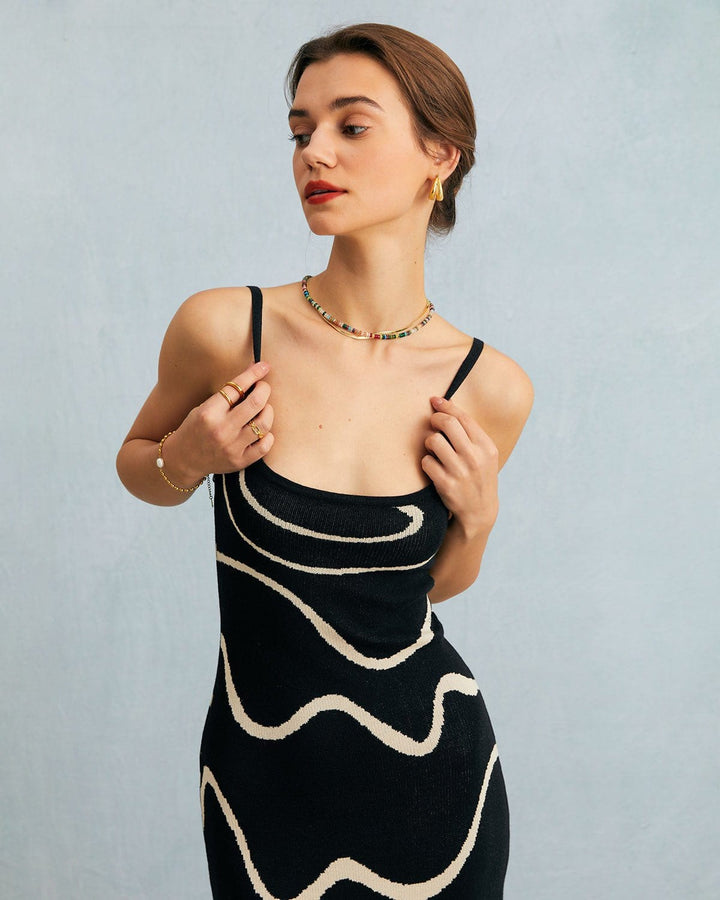 Sleeveless midi dress with a bodycon mermaid silhouette, a chic choice for women's special occasions.