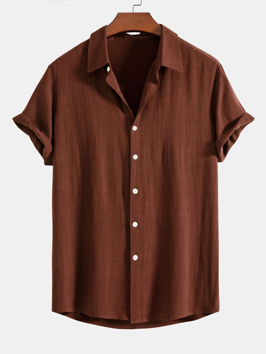 Men's polished relaxed fit short sleeve shirt, perfect for casual summer style & warm weather.