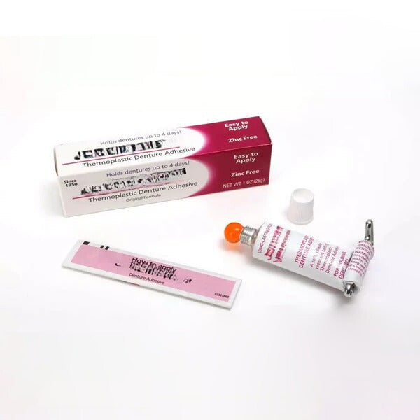 Premium non-toxic denture adhesive for superior hold. Supports gum health & daily oral hygiene.