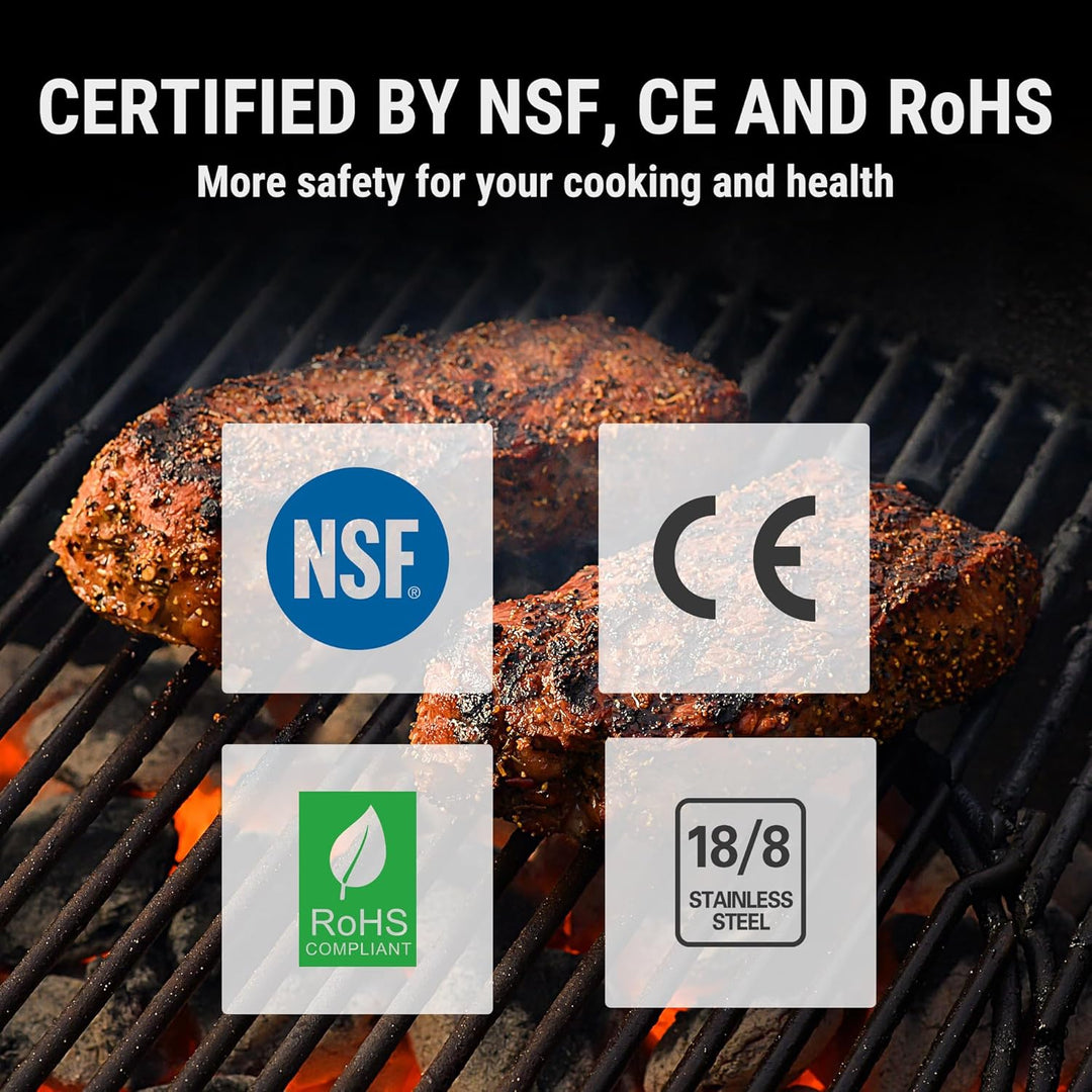 Essential kitchen digital meat thermometer for precise, instant-read temperature monitoring in any recipe.
