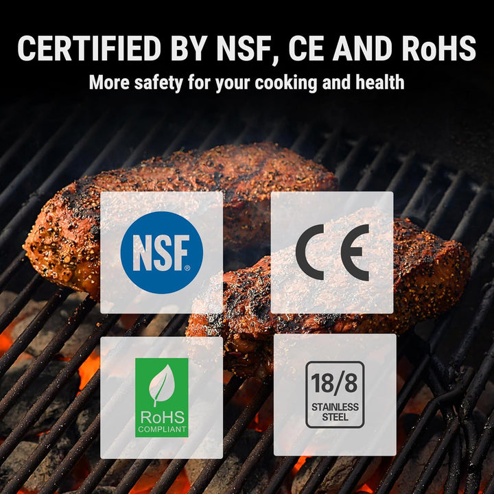 Essential kitchen digital meat thermometer for precise, instant-read temperature monitoring in any recipe.