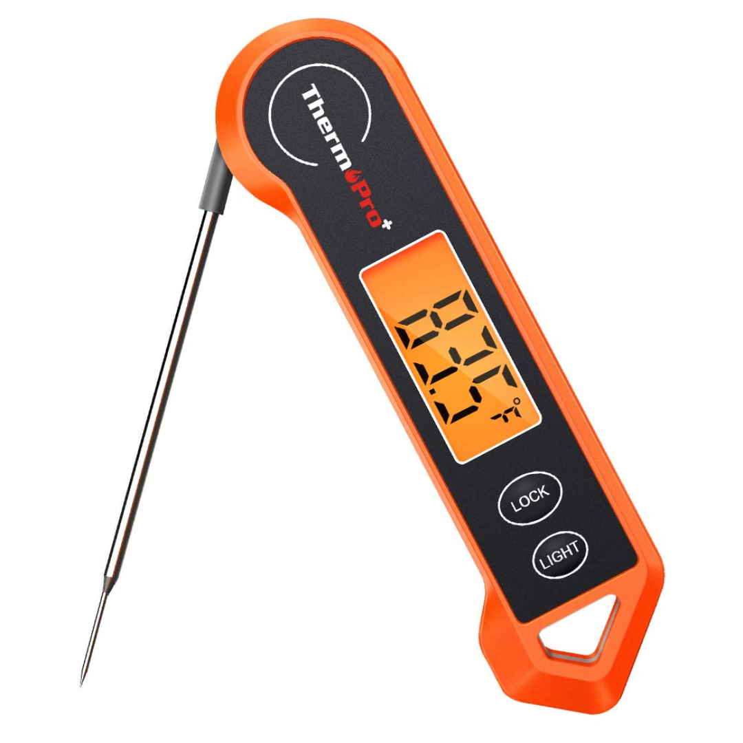 Smart kitchen digital thermometer, an essential tool for perfectly cooked meats and food safety.
