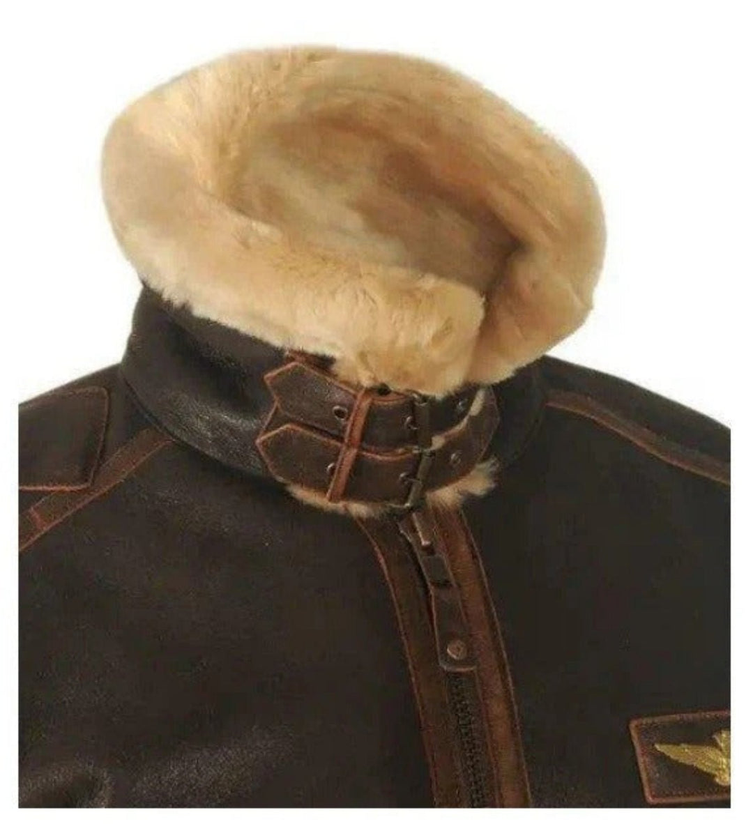 Classic men's vintage brown jacket, warm and stylish outerwear for autumn & winter casual fashion.