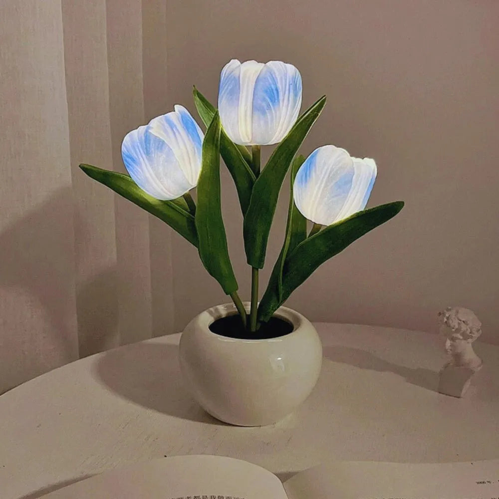 Detailed shot of a Tulip LED Night Light, showcasing its delicate flower design.