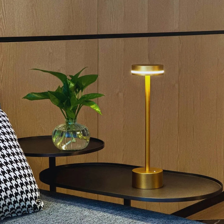 Dimmable LED table lamp by Nvroome Lights, perfect for accent lighting & portable decor.