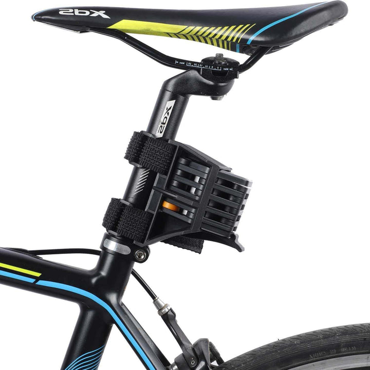 Close-up of TitanLock Pro bicycle U-lock, showing its robust alloy steel construction.