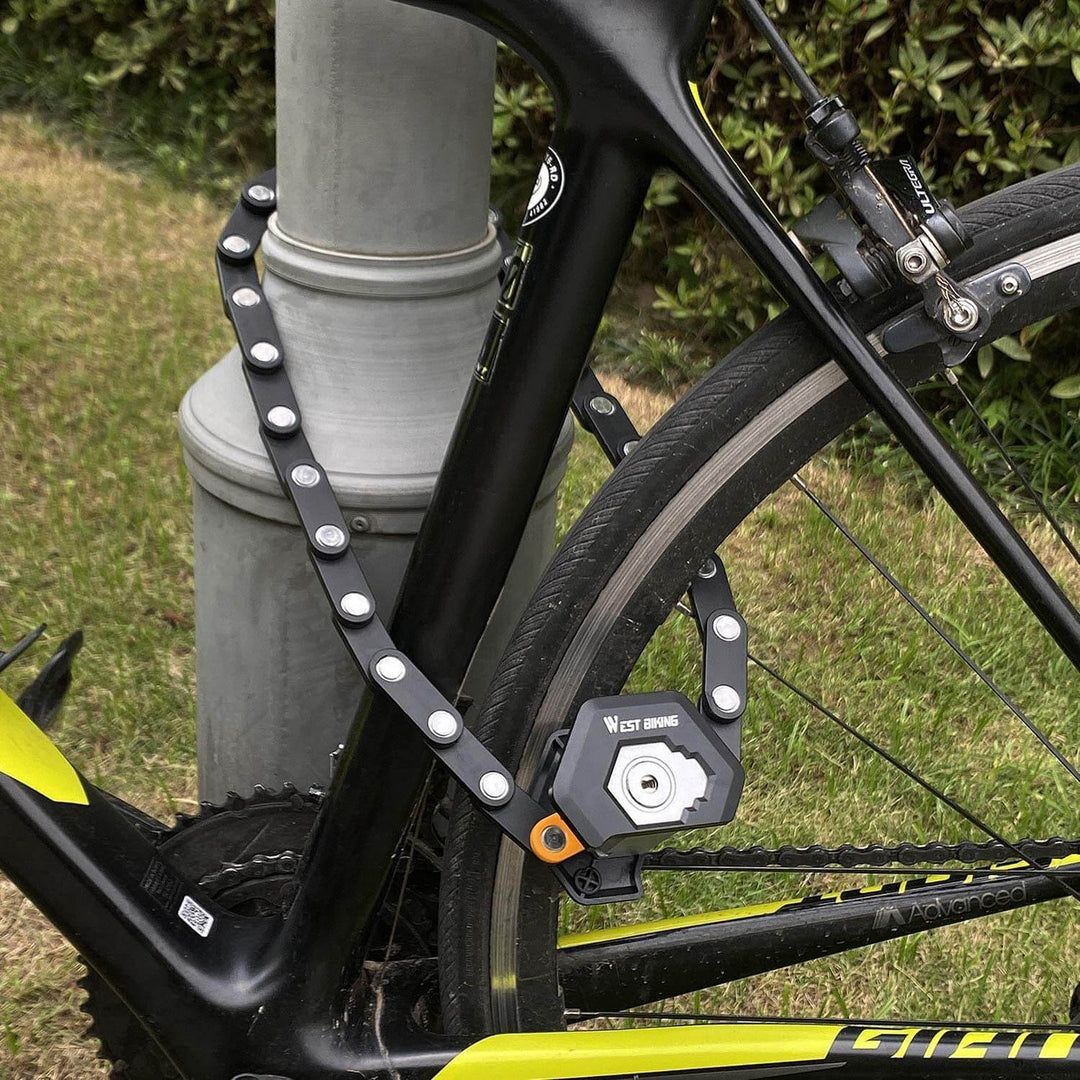 Side view of TitanLock Pro bicycle U-lock, highlighting its durable design.