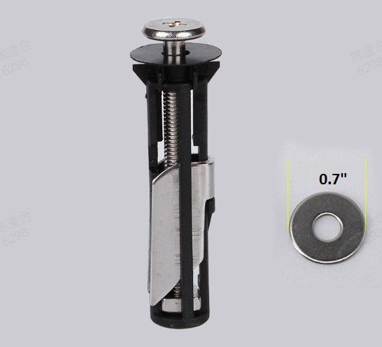 Secure & stable toilet seat repair kit. Universal fasteners & bolts prevent wobbly toilet seats.