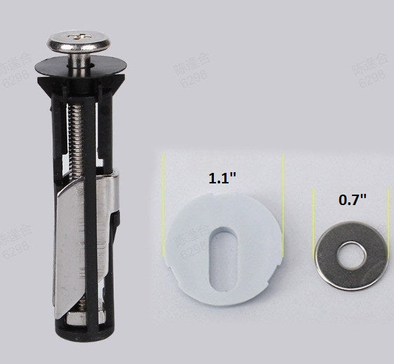 Durable stainless steel toilet seat bolts & fasteners for lasting bathroom hardware repair and stability.