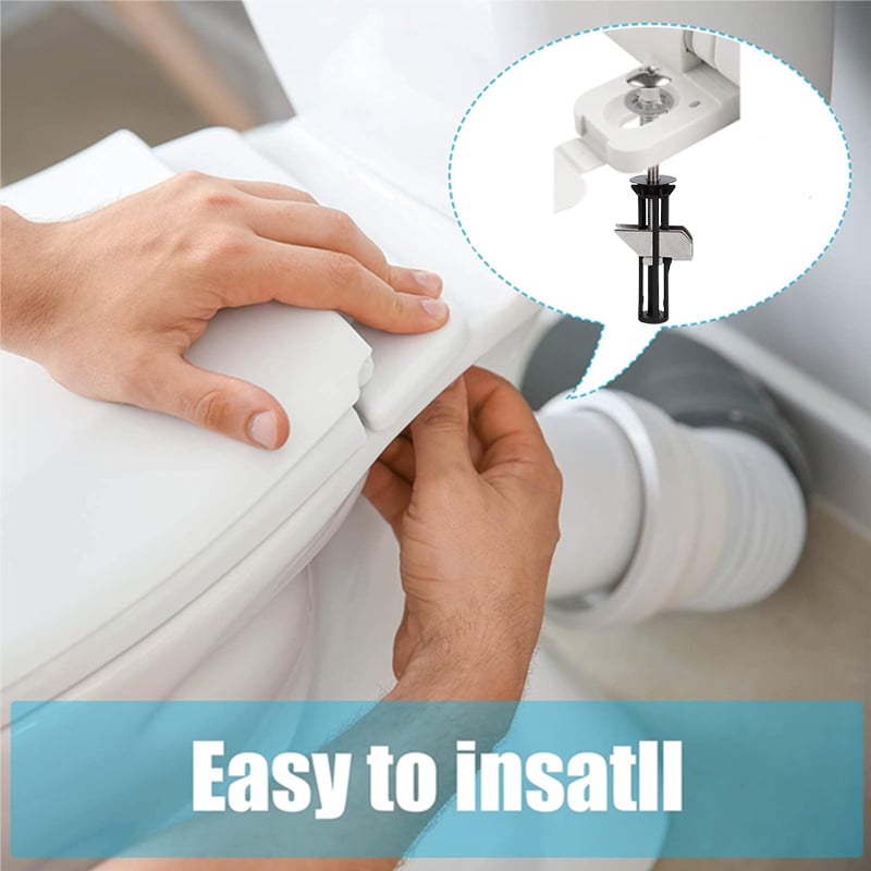 Solve wobbly toilet seats with this universal repair kit. Secure bathroom hardware fasteners for stability.